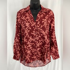 NWT Knox Rose Collared Womens Top Size XS Lyocell